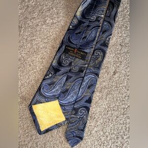 Robert Talbott Navy and Gold Paisley Tie